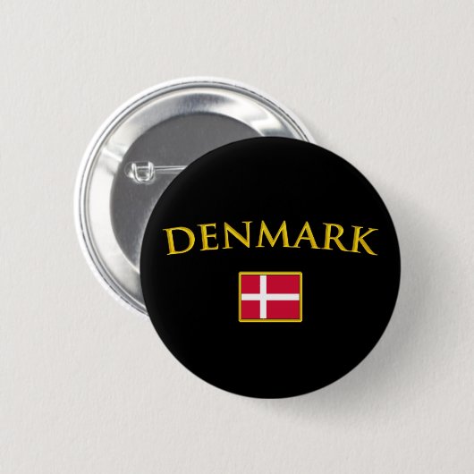 Goldenes Dänemark Button (Vorne & Hinten)