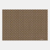 Goldenes Dankeschön Set von 3 Geschenkwrap Geschenkpapier Set (Vorderseite 3)