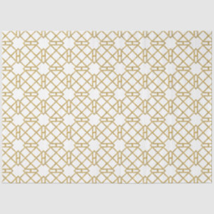 Goldenes Déco Chinesisches Chippendale Entdeckungs Seidenpapier