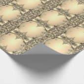 Goldenes dekoratives Feiertags-Geschenkpapier Geschenkpapier (Ecke)