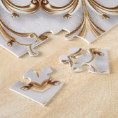 Goldenes Dekoratives Puzzle (Seite)