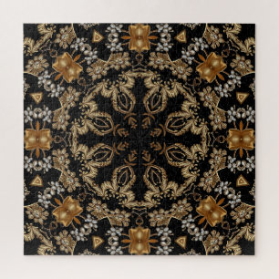 Goldenes Dekoratives Puzzle