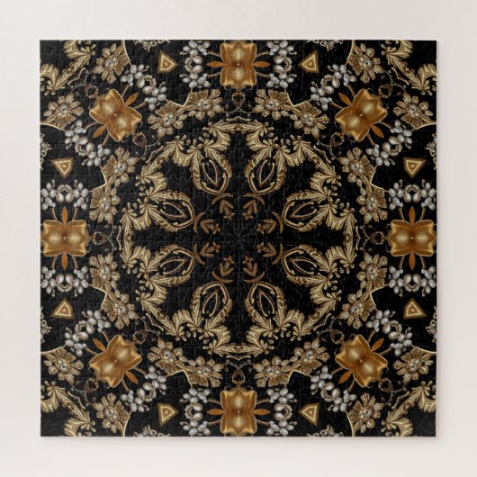 Goldenes Dekoratives Puzzle (Vertikal)