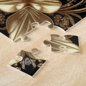 Goldenes Dekoratives Puzzle (Seite)