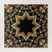 Goldenes Dekoratives Puzzle (Horizontal)