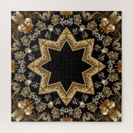 Goldenes Dekoratives Puzzle