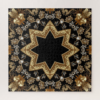 Goldenes Dekoratives Puzzle