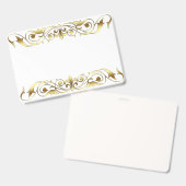 Goldenes Design Ausweis (Vorder- & Rückseite)