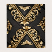 Goldenes Design Visitenkarten (Außenseite Aufgefaltet)