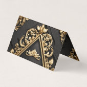 Goldenes Design Visitenkarten (Rückseite)