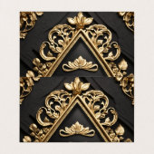 Goldenes Design Visitenkarten (Innenseite Aufgefaltet)