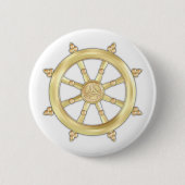 Goldenes Dharmacakra Button (Vorderseite)