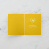 Goldenes Diamantenhochzeit 20 Jahre Karte (Innenseite)