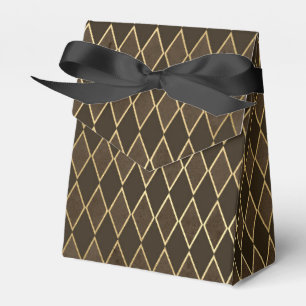 Goldenes Diamantmuster Geschenkschachtel