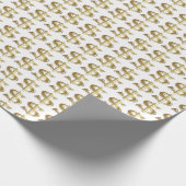 Goldenes Dollar-Zeichen-Packpapier Geschenkpapier (Ecke)