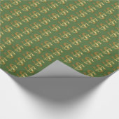 Goldenes Dollar-Zeichen-Packpapier Geschenkpapier (Ecke)