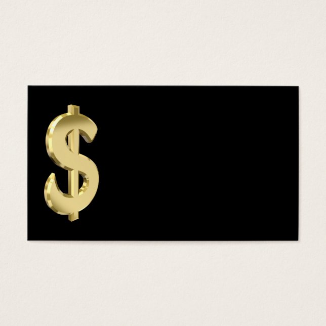 Goldenes Dollarzeichen (Vorderseite)