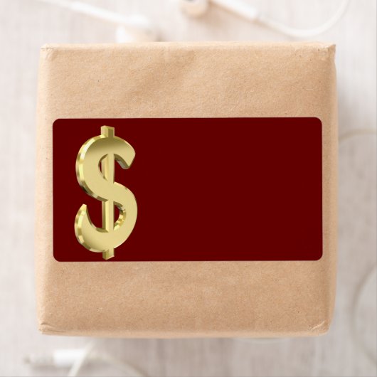 Goldenes Dollarzeichen (Insitu)