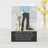 Goldenes Doodle vom Tag des Hundes Karte (Gelbe Blume)