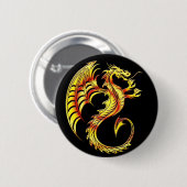 Goldenes Drache-Symbol Button (Vorne & Hinten)