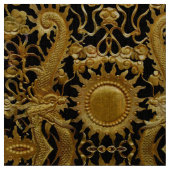 goldenes Drachengewebe Stoff (Nahaufnahme)