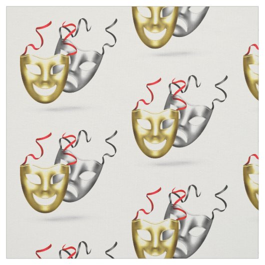 Goldenes Drama Stoff (Muster)