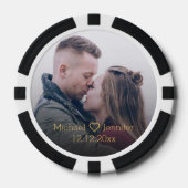 Goldenes Drehbuch Foto Jubiläum Pokerchips (Vorderseite)