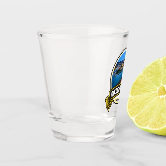 Goldenes Dreieck Pittsburgh Abzeichen Schnapsglas (Links)