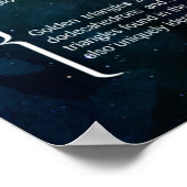 Goldenes Dreieck Poster (Ecke)