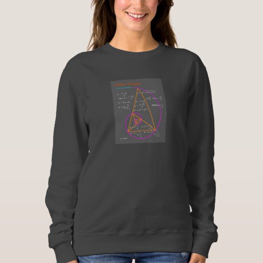 Goldenes Dreieck- und Fibonacci-Zahlen Sweatshirt (Vorderseite)