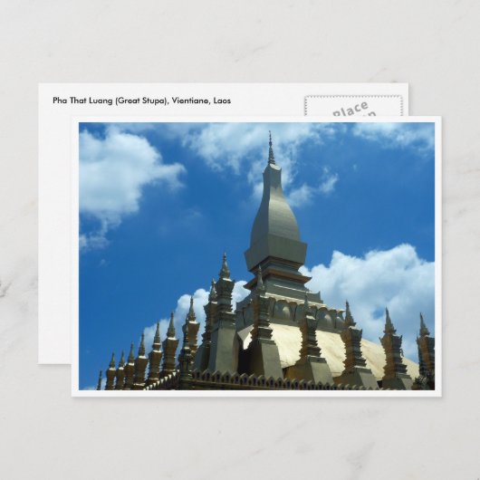 goldenes Dummkopf Postkarte (Vorne/Hinten)