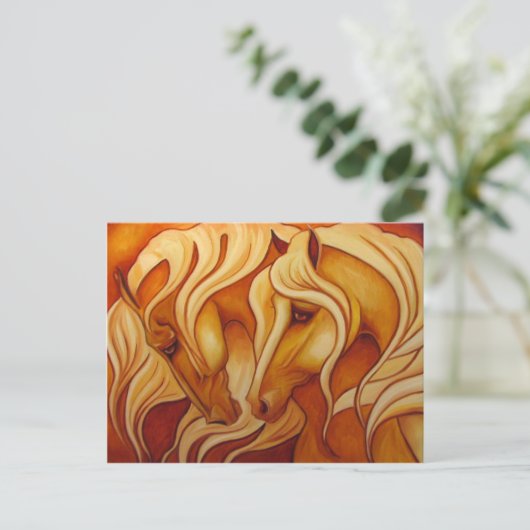 Goldenes Duo Postkarte (Stehend Vorderseite)