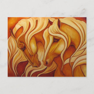 Goldenes Duo Postkarte