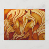 Goldenes Duo Postkarte (Vorderseite)