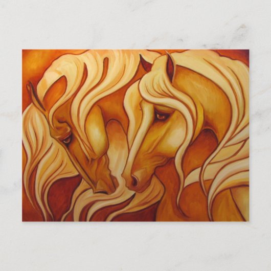 Goldenes Duo Postkarte (Vorderseite)