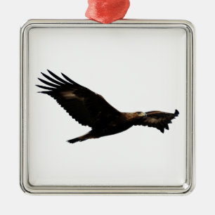 Goldenes Eagle-Ansteigen Ornament Aus Metall