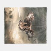 Goldenes Eagle Fleecedecke (Vorderseite (Horizontal))