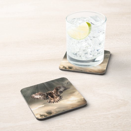 Goldenes Eagle Getränkeuntersetzer (Rechte Seite)