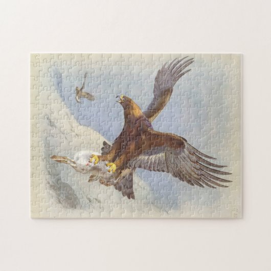 Goldenes Eagle Puzzle (Horizontal)