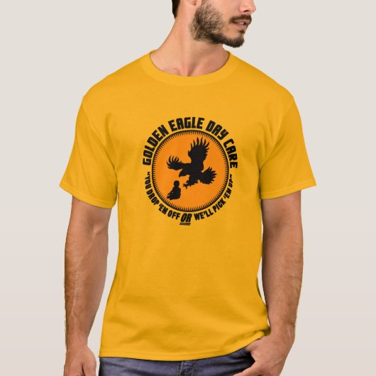 Goldenes Eagle-Tagesbetreuung T-Shirt (Vorderseite)