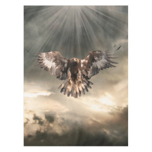 Goldenes Eagle Tischdecke