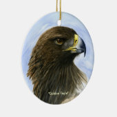 "Goldenes Eagle" Verzierung-Aquarell Malerei Keramikornament (Rechts)