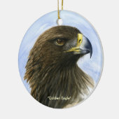 "Goldenes Eagle" Verzierung-Aquarell Malerei Keramikornament (Links)