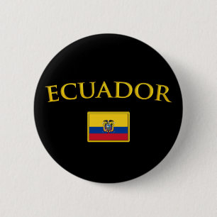 Goldenes Ecuador Button