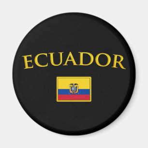 Goldenes Ecuador Magnet