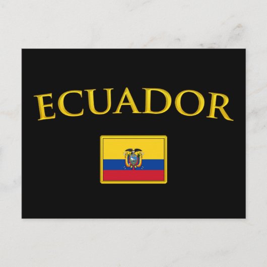 Goldenes Ecuador Postkarte (Vorderseite)