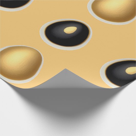 Goldenes Ei-Wrapping-Papier Geschenkpapier (Ecke)