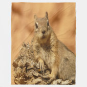 Goldenes Eichhörnchen Fleecedecke (Vorderseite)