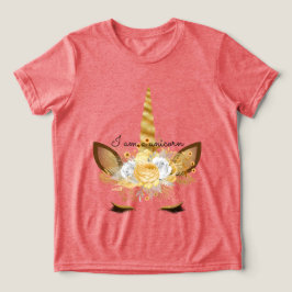 Goldenes Einhorn Tri-Blend Shirt