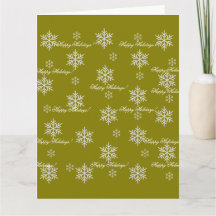 Goldenes Einwickelpapier Frohe Feiertage Schneeflo